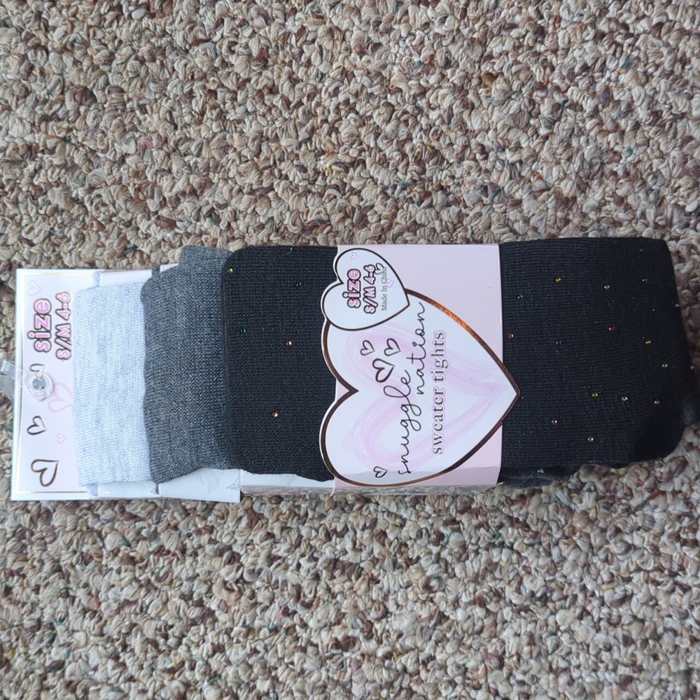 Girls Sweater Tights Sz 4-6